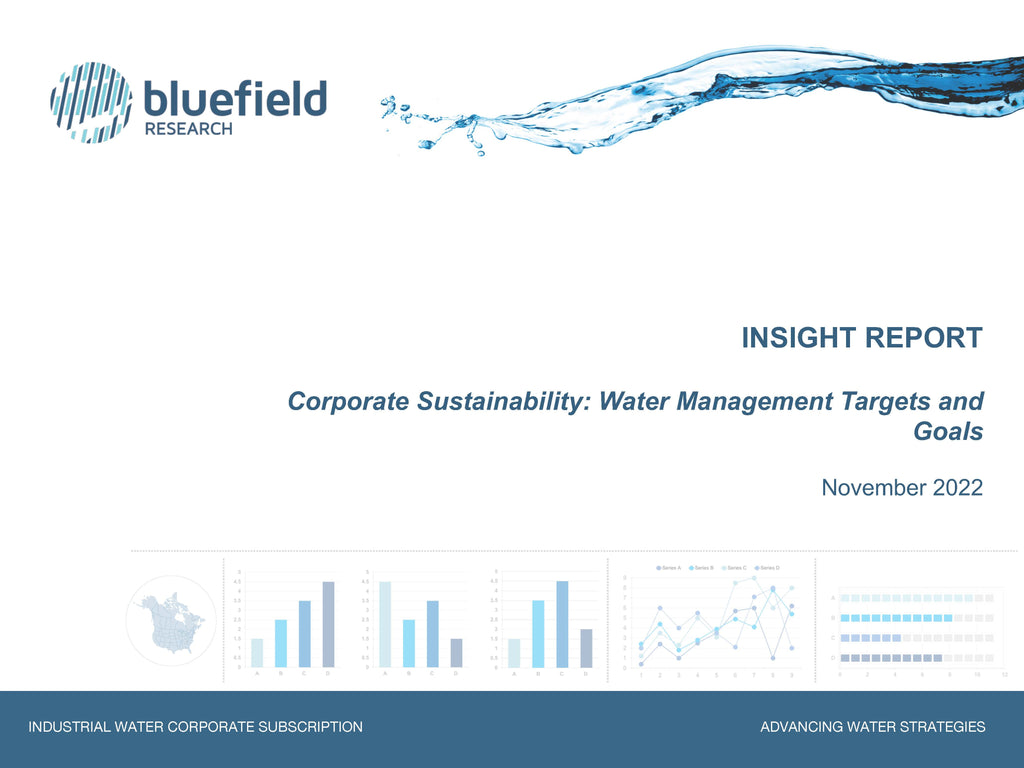 Corporate Sustainability Water Management Targets and Goals, 2022
